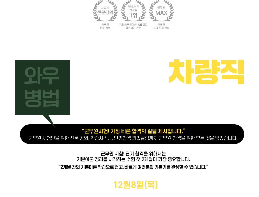 경남·부산 합격률 1위! 중앙고시학원과 함께라면 반드시 합격할 수 있습니다.